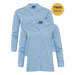 Banner 2 Pack Long Sleeve Revere Blouse-BL