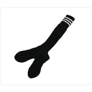 Monkhouse 3 Stripe Blck/Whte Games Sock-BKWH