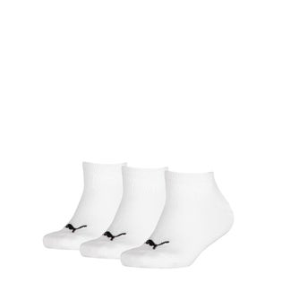 Puma 3 Pack Cushioned Quarter Socks-WH